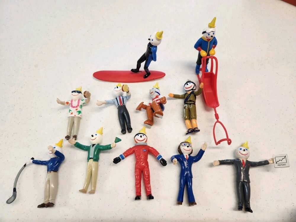 Lot of 11 Vintage Jack In The Box Restaurants Collectible Figures